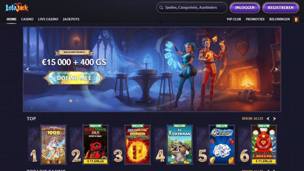 homepage van lolajack casino zonder cruks